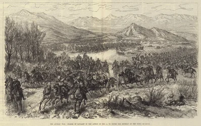 La guerra afgana, carica di cavalleria nell